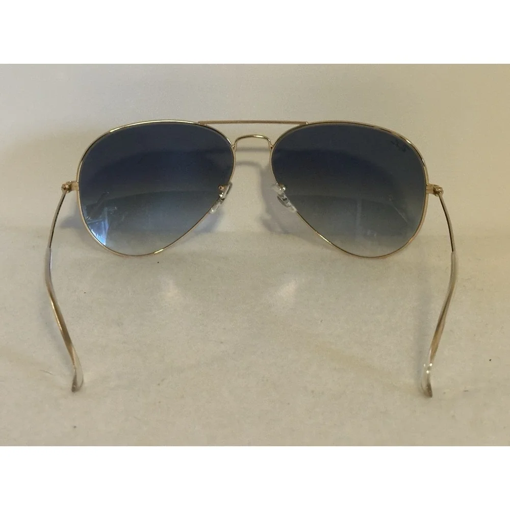 Ray-Ban Sunglasses RB3025 AVIATOR LARGE METAL 001/32 Gold Blue Gradient 62 mm